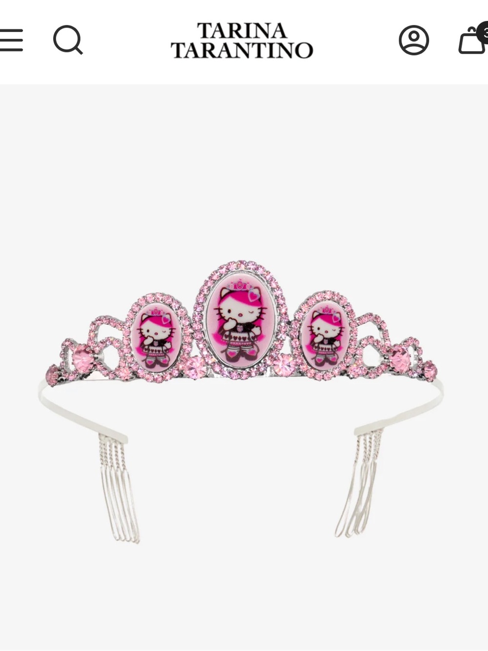 Hello Kitty Jewelry Set - Tiara π & Earrings - Picture 10 of 10